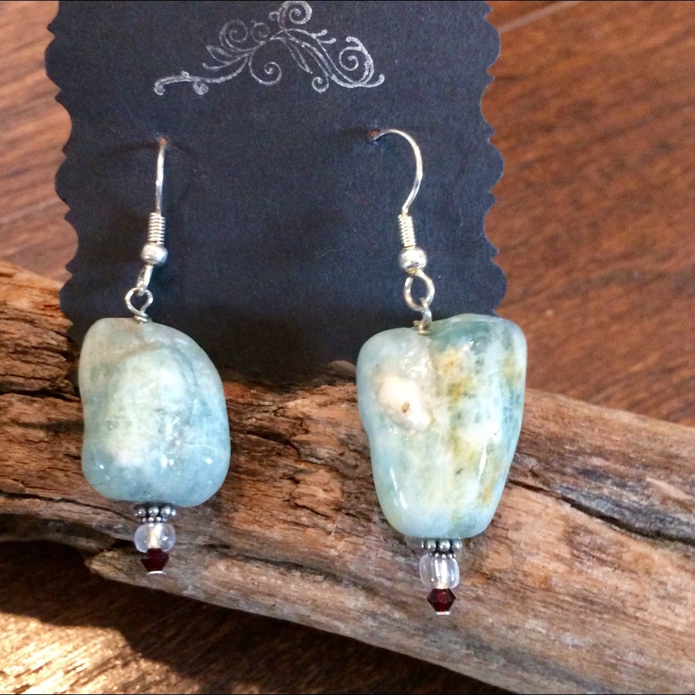 Aquamarine Statement Earrings.